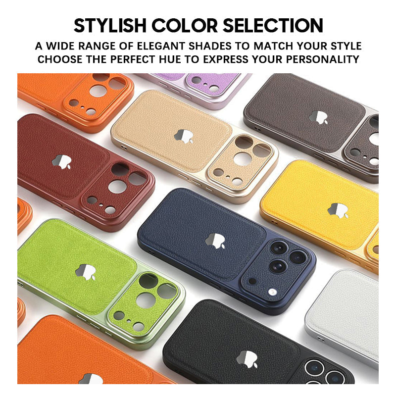 Leather Texture Case for iPhone 13-17 Series