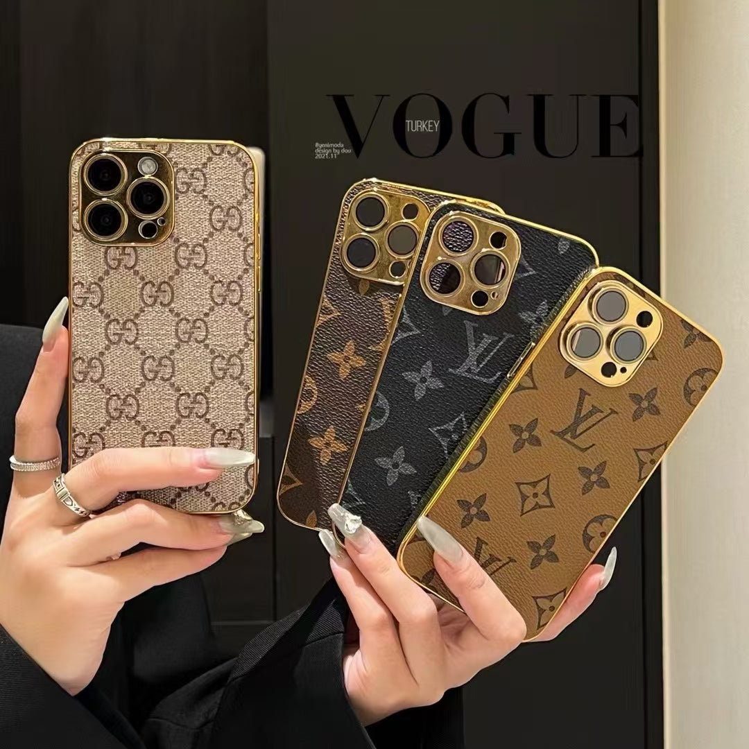 NEW DESIGN SOFT LUXURY IPHONE CASE WITH GOLDEN BORDER Roxy New 2