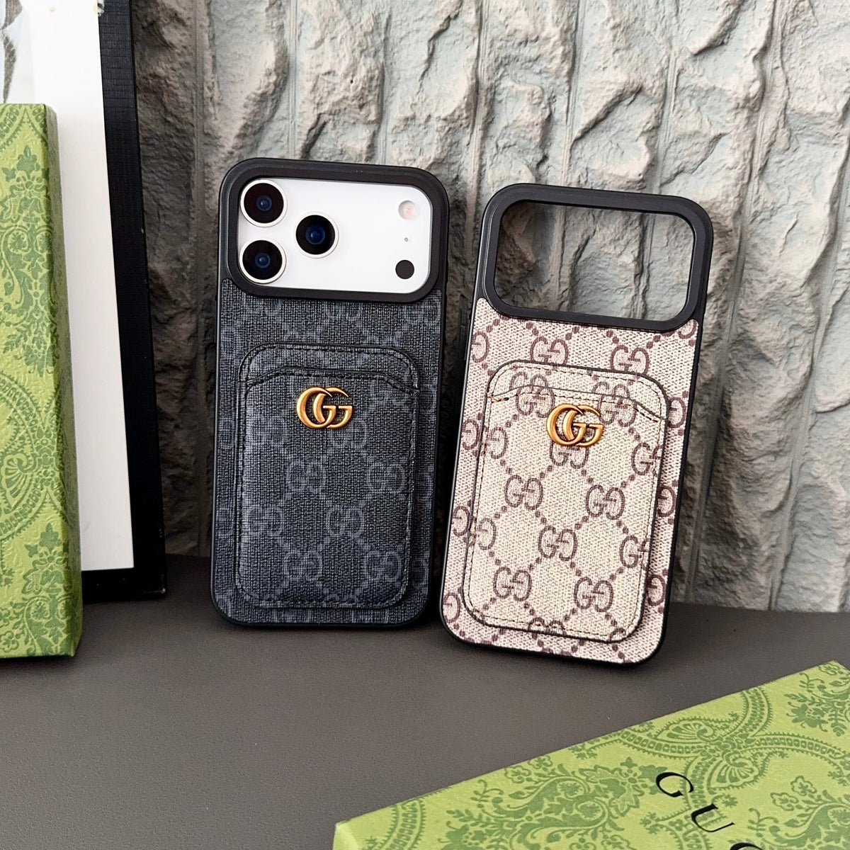 Luxury Magnetic Cardholder Signature Case - iPhone 12-18 Pro & Pro Max