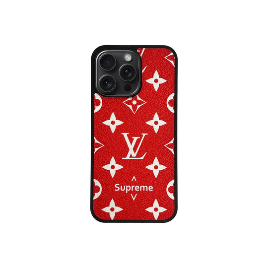 LV Red Monogram MagSafe Case for iPhone 12-18 Pro & Pro Max