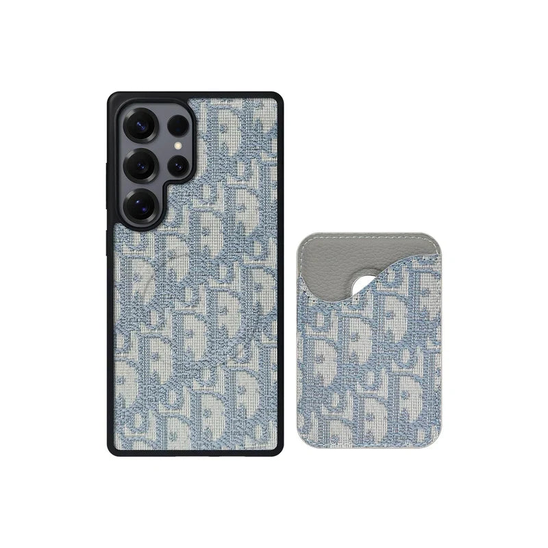 Dior-Inspired Oblique Jacquard Magnetic Cardholder Case | Samsung Galaxy S Series