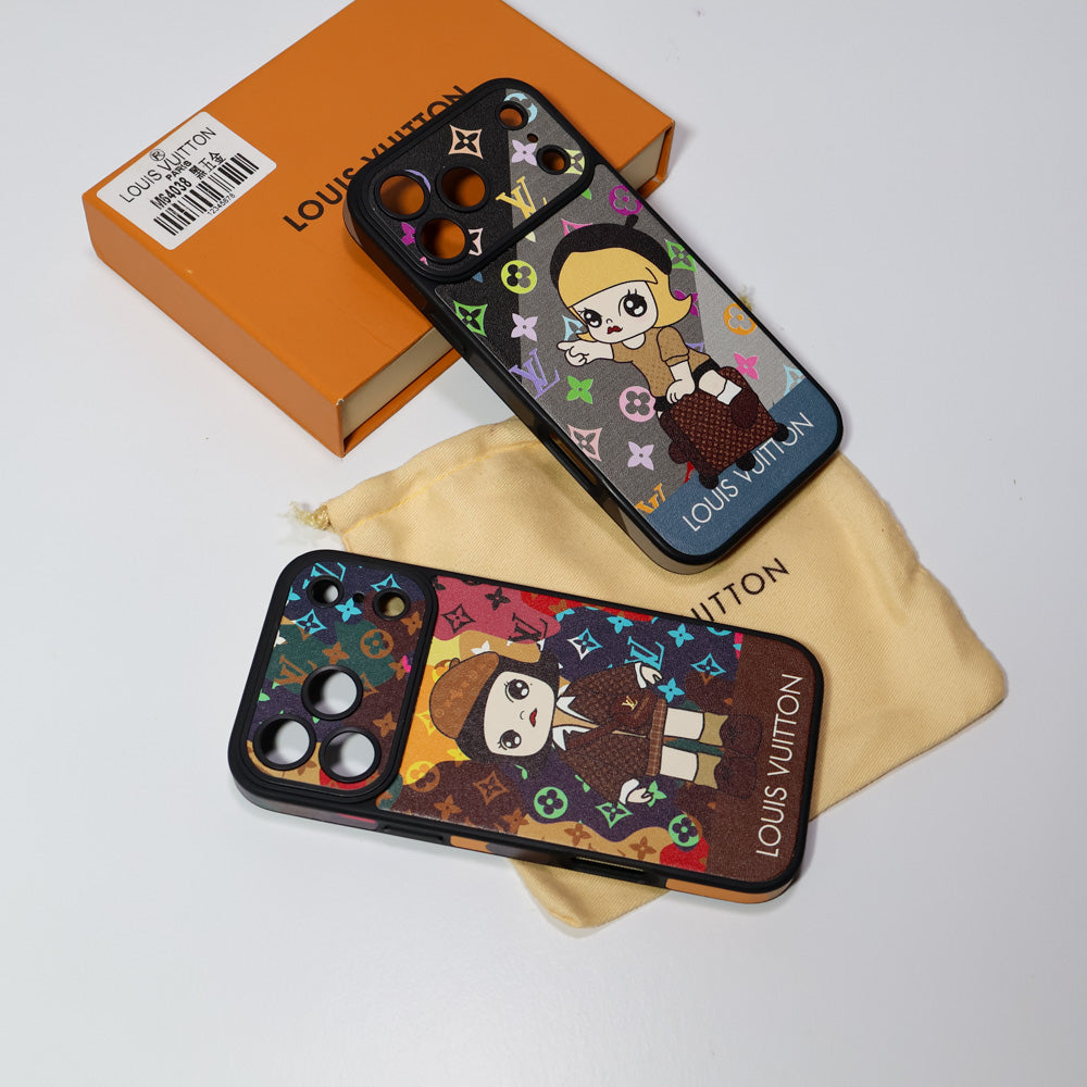 Luxury Monogram Anime Style Case for iPhone 13-18 Pro & Pro Max