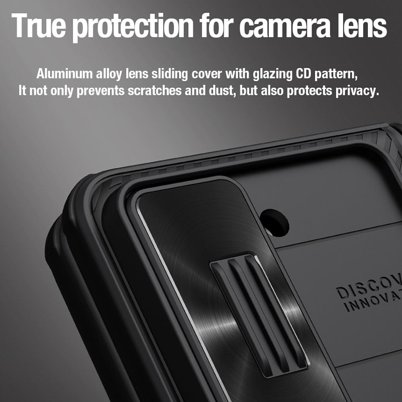 For Samsung Galaxy Z Fold 5 /4 Case Fold Case With Kickstand With S-Pen Pocket Slide Camera Back Protector Cover CaseSpot