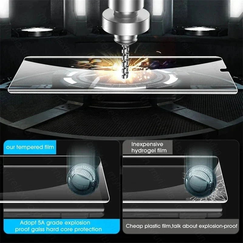 4In1 HD Tempered Glass Case For Samsung Galaxy S24 Series CaseSpot