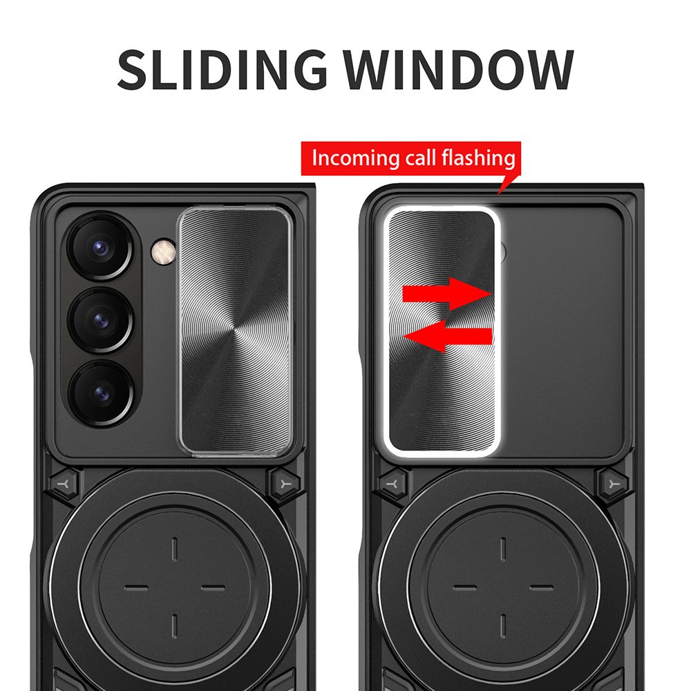 Case Slide Camera Protect Coque Cover Magnetic Car Ring Stand For Samsung Galaxy Z Fold5 CaseSpot