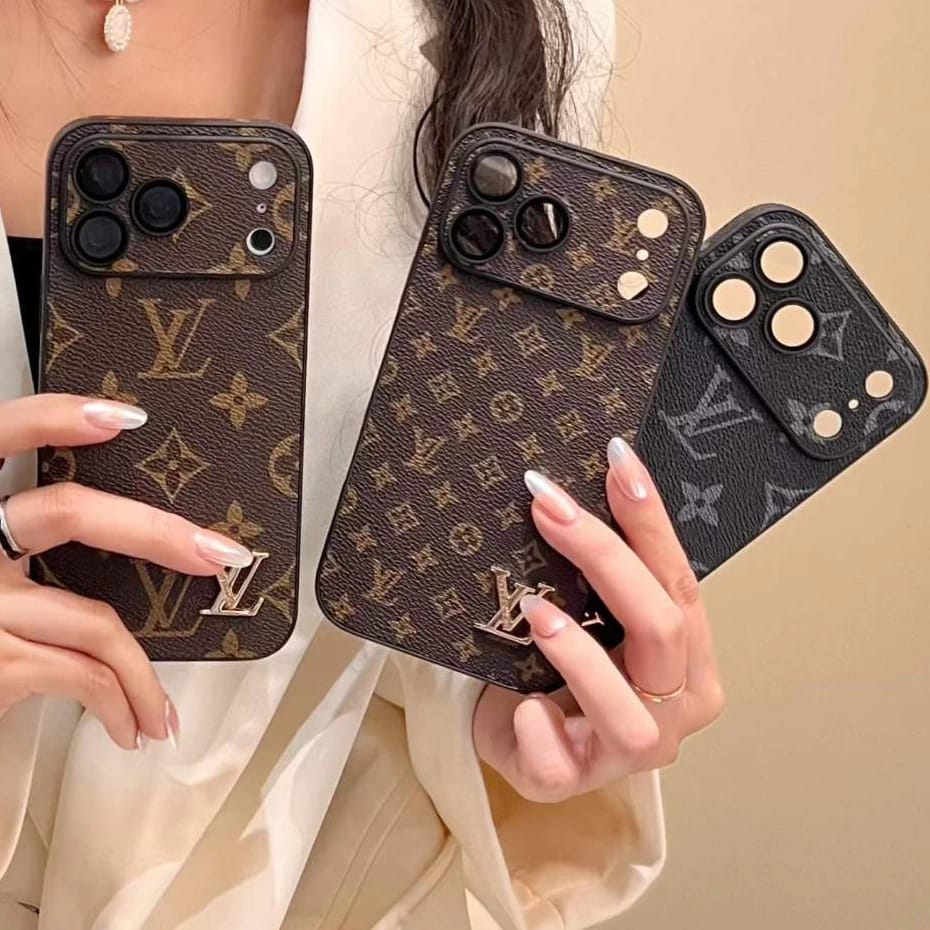Brand Leather With Logo Phone Case for iPhone 13-18 Pro & Pro Max