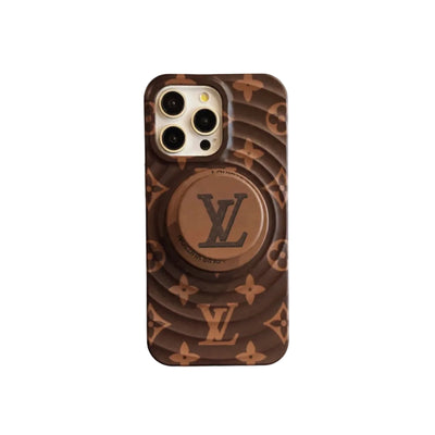 LV Ring Stand Case: Sleek Style for Your iPhone 13-18 Pro & Pro Max