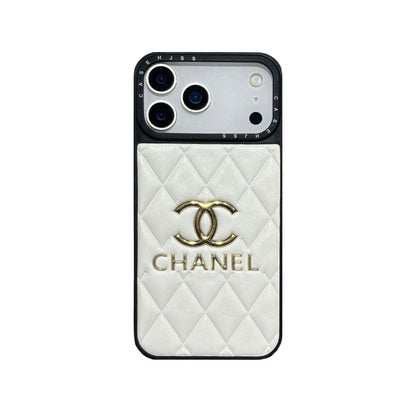 Luxury Leather Chanel Phone Case For iPhone 12-17