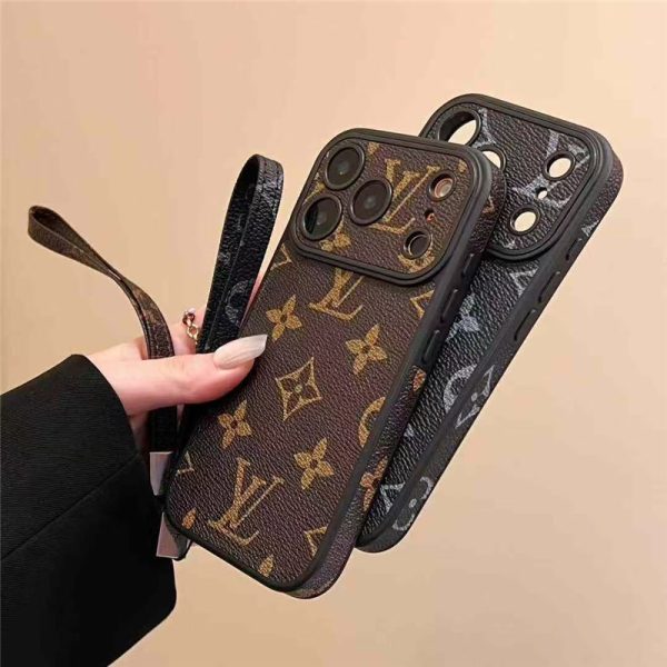 Louis Vuitton Phone Monogram Case with Strap For iPhone 12-18 Pro & Pro Max