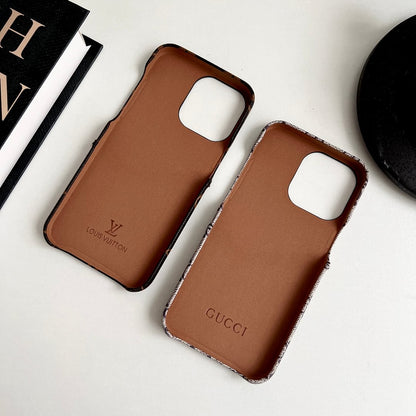 Classic Leather Monogram iPhone Case Card Holder Roxy New 2