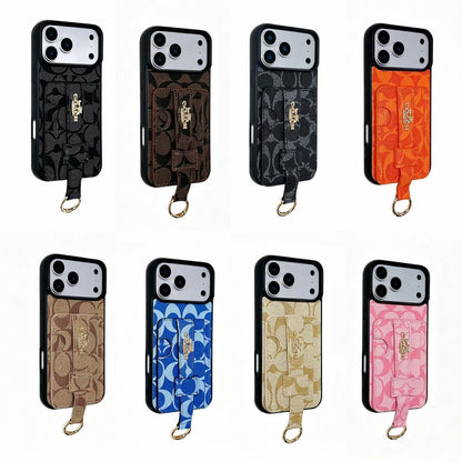 Luxury Phone Case with Card Holder For iPhone 13-17
