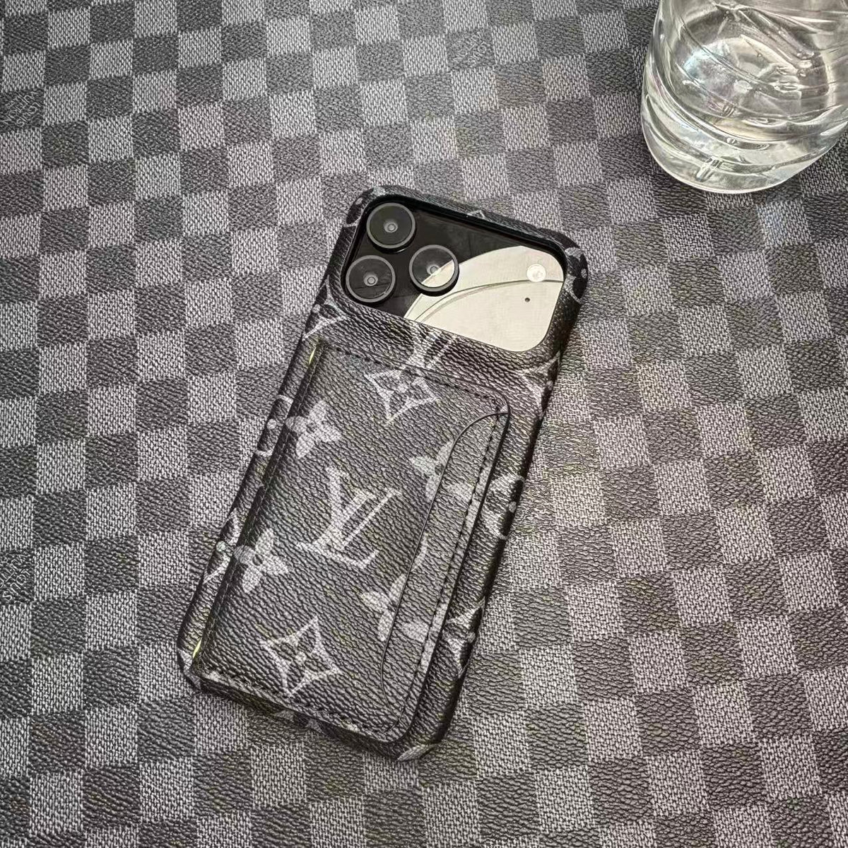 Monogram LV Leather Phone Case For iPhone 13-18 Pro & Pro Max
