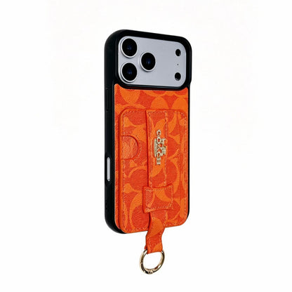 Luxury Phone Case with Card Holder For iPhone 13-17