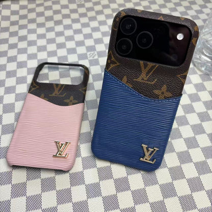 Leather Case with Card Holder for iPhone 12-18 Pro & Pro Max