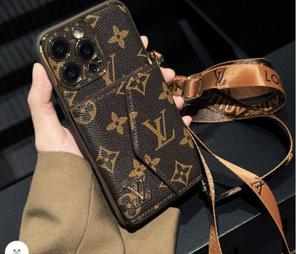 Luxury Leather Wallet Card Holder Phone Case For iPhone 12-18 Pro & Pro Max