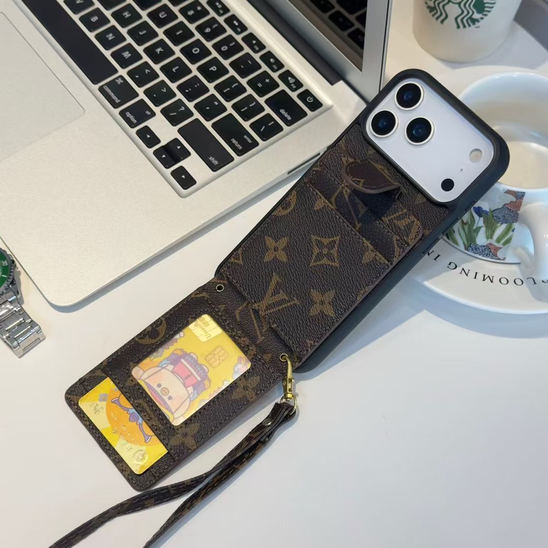 Luxury Leather Case Card Holder For iPhone 12-18 Pro & Pro Max