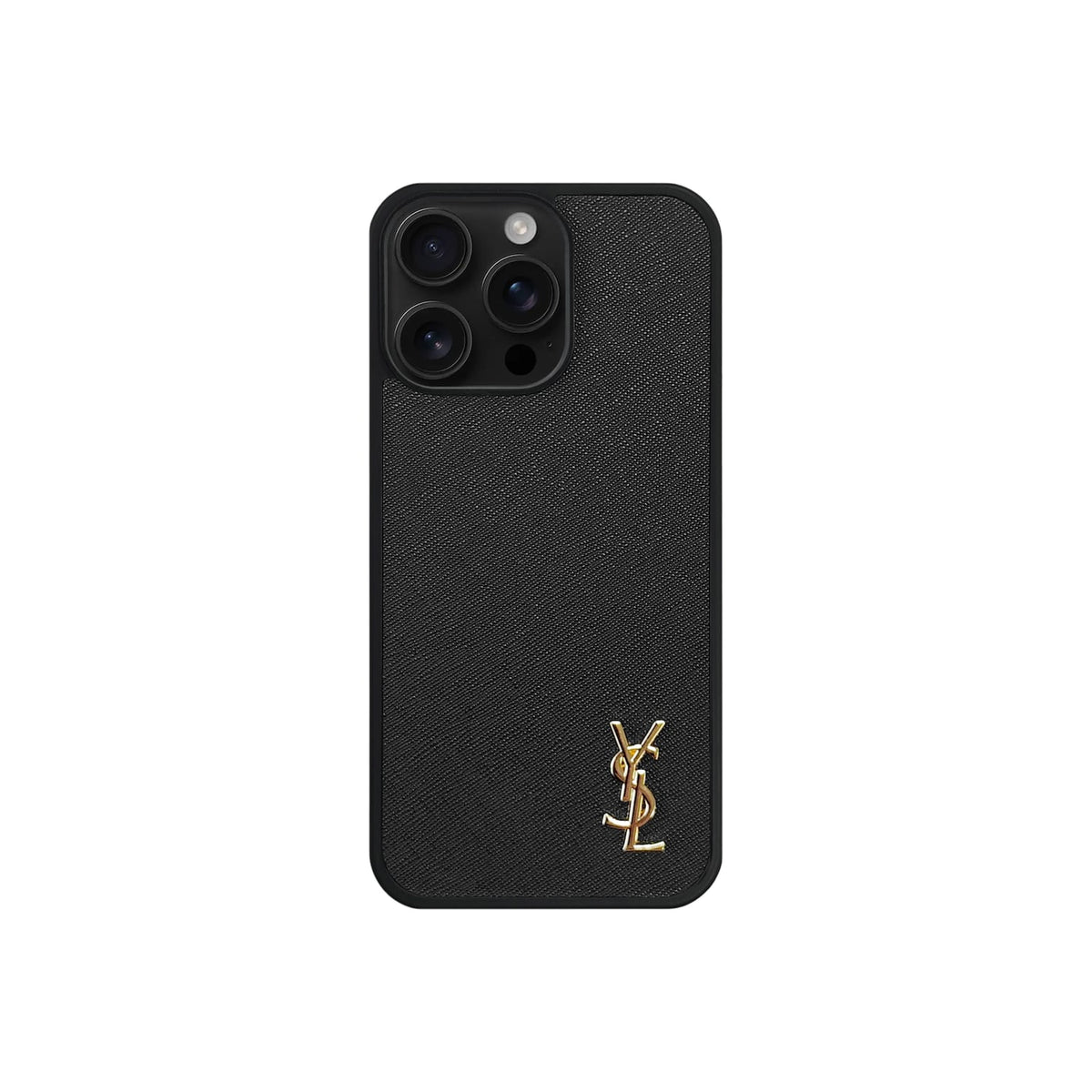 Luxury Phone Case with Gold Logo for iPhone 12-18 Pro & Pro Max