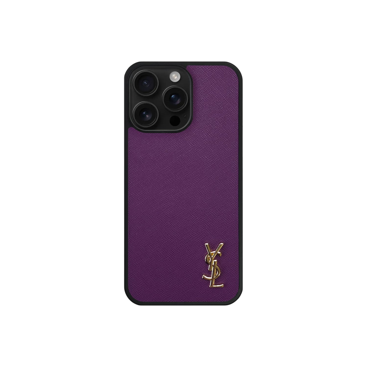 Luxury Phone Case with Gold Logo for iPhone 12-18 Pro & Pro Max