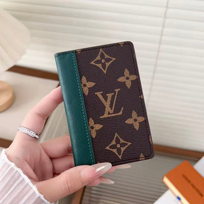 Lv luxury Leather Card Holder - Premium Credit Card Wallet