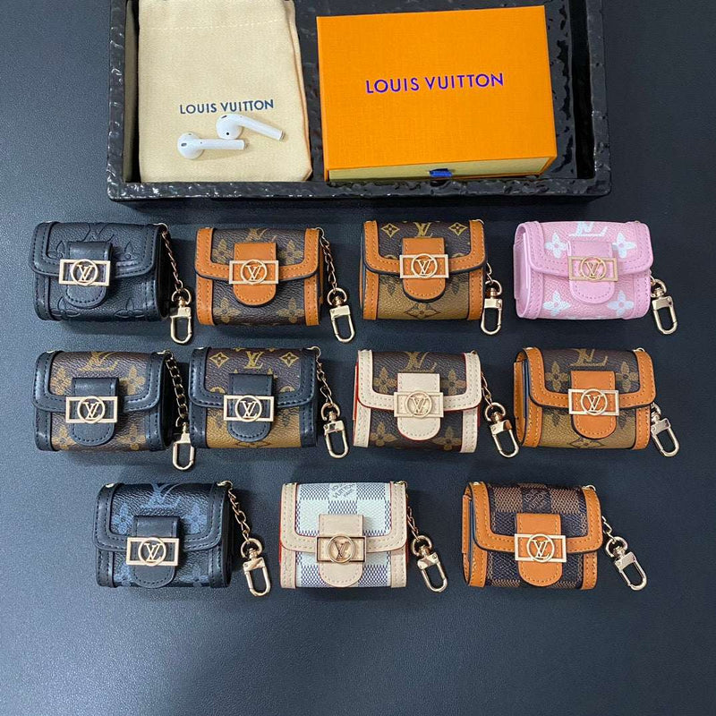 Refined Leather Monogram AirPods Cases