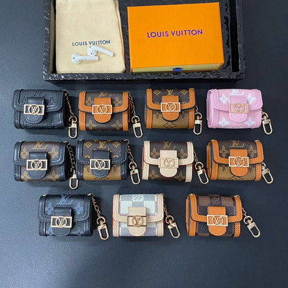 Refined Leather Monogram AirPods Cases
