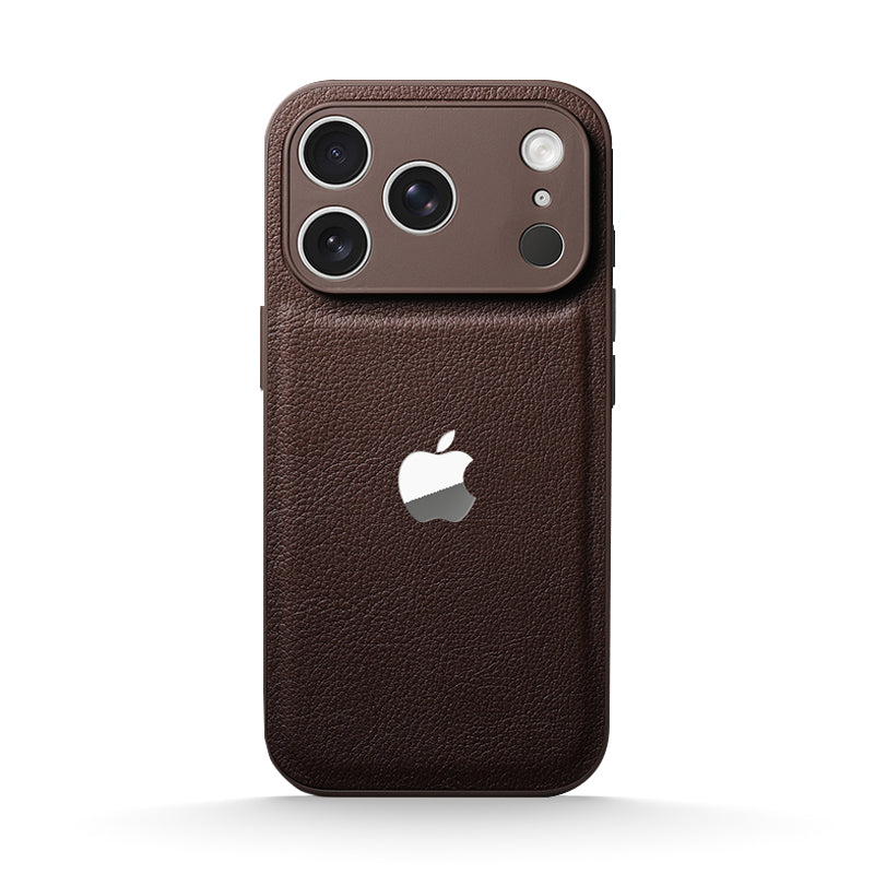 Lychee Grain Leather Case for iPhone 12-17 Series