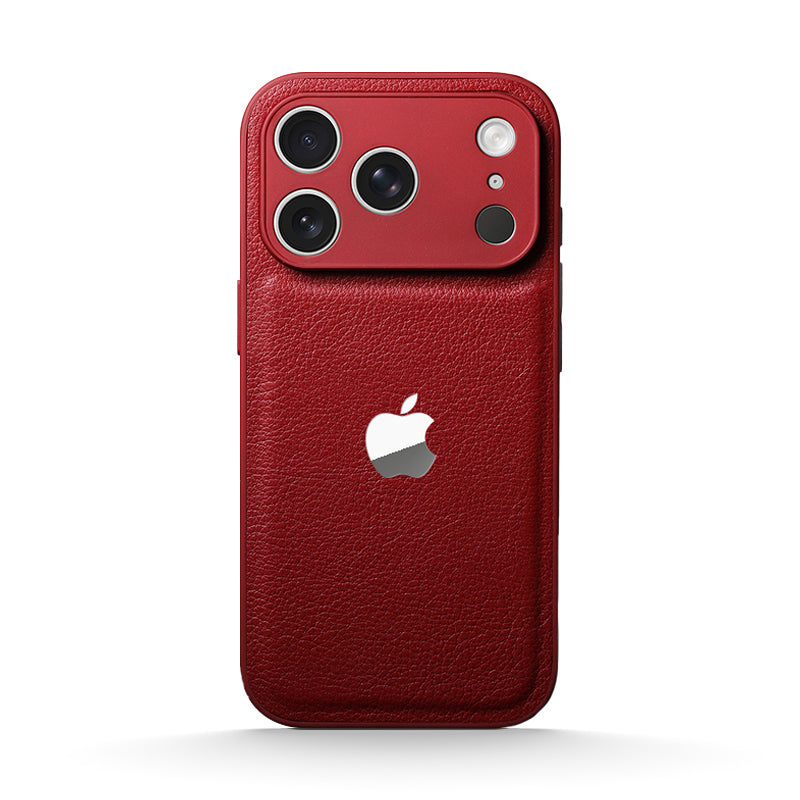 Lychee Grain Leather Case for iPhone 12-17 Series