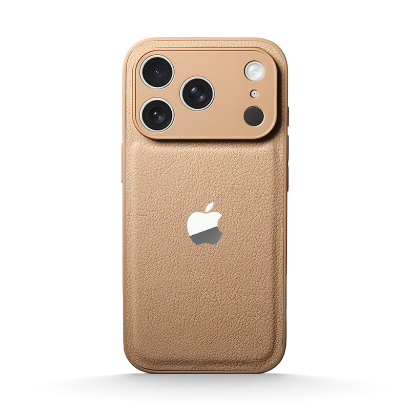 Lychee Grain Leather Case for iPhone 12-17 Series