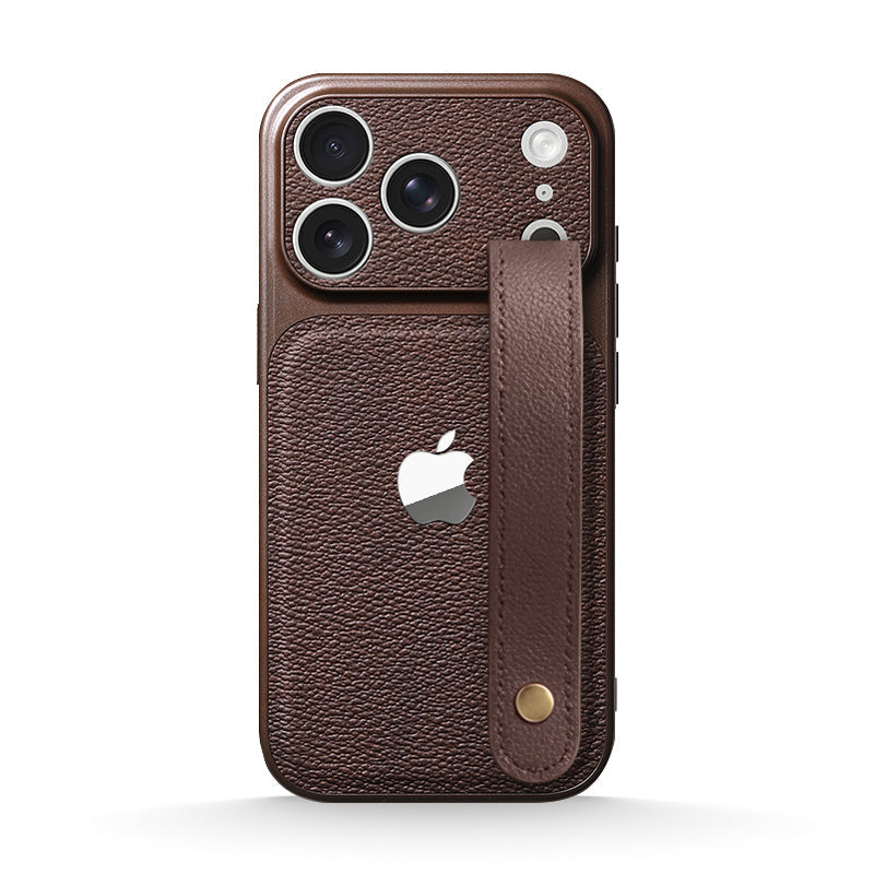 Leather Wristband Case for iPhone 13-17 Series