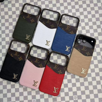 Leather Case with Card Holder for iPhone 12-18 Pro & Pro Max