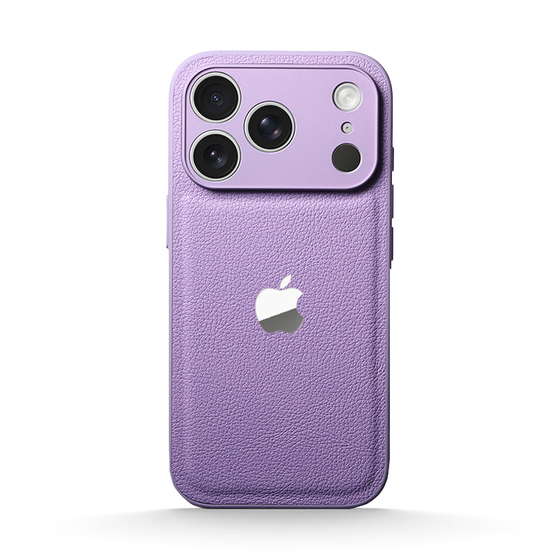 Lychee Grain Leather Case for iPhone 12-17 Series