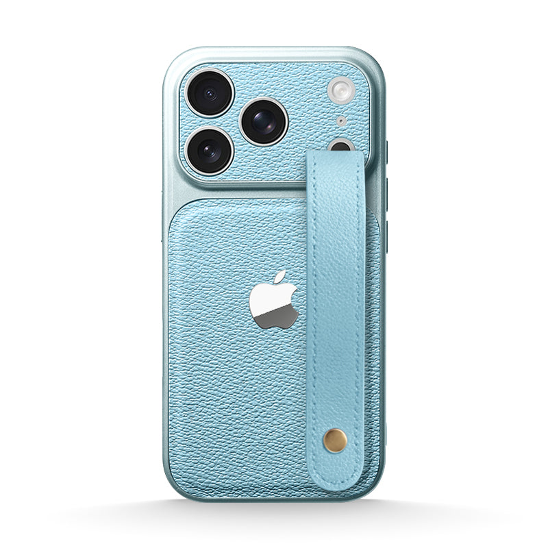 Leather Wristband Case for iPhone 13-17 Series