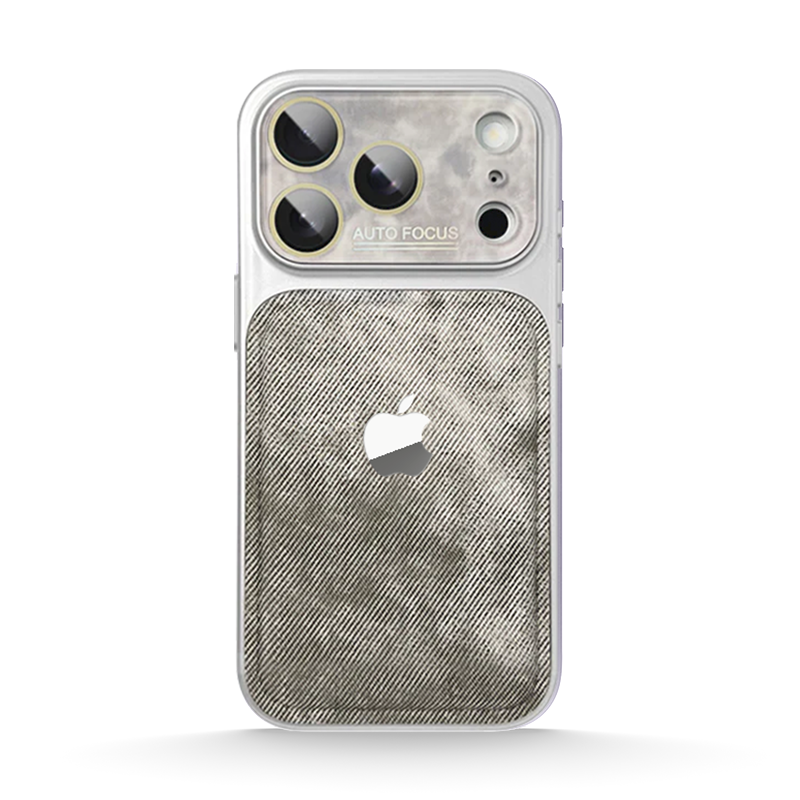 Denim Textured Case for iPhone 14-17 Series