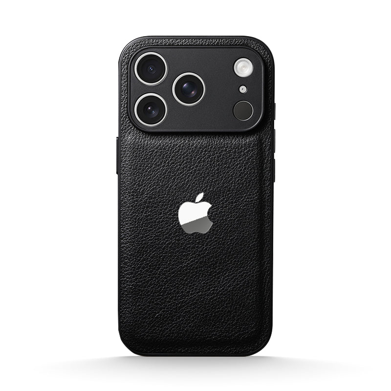 Lychee Grain Leather Case for iPhone 12-17 Series