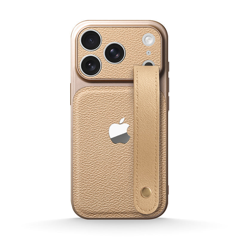 Leather Wristband Case for iPhone 13-17 Series