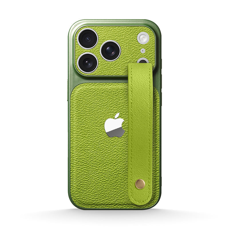 Leather Wristband Case for iPhone 13-17 Series