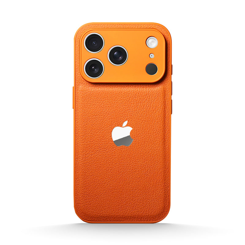 Lychee Grain Leather Case for iPhone 12-17 Series