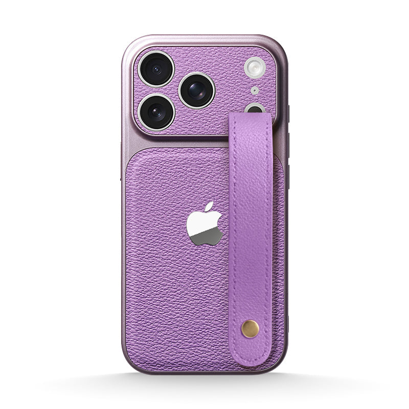 Leather Wristband Case for iPhone 13-17 Series
