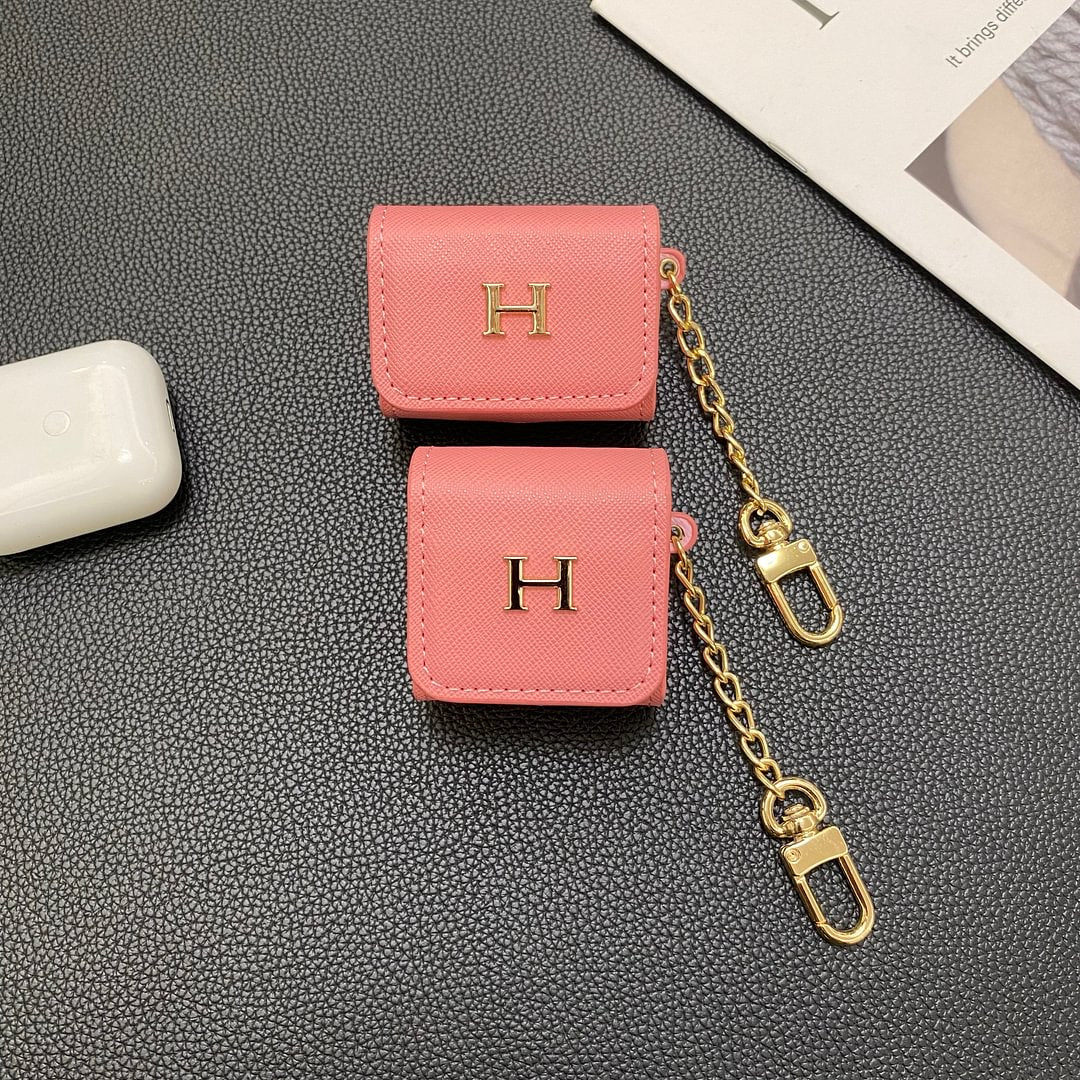 Luxury Hermes Leather AirPods Protective Case