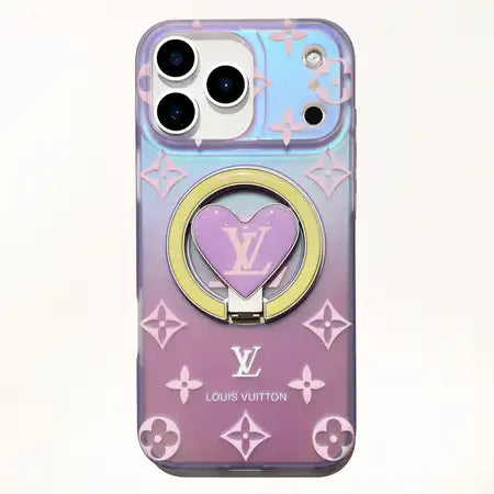 Louis Vuitton Colorful Heart Magnetic Holder For iPhone 13-18 Pro & Pro Max