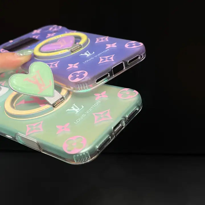 Louis Vuitton Colorful Heart Magnetic Holder For iPhone 13-18 Pro & Pro Max
