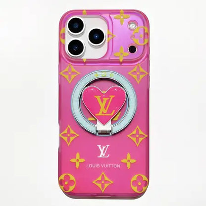Louis Vuitton Colorful Heart Magnetic Holder For iPhone 13-18 Pro & Pro Max