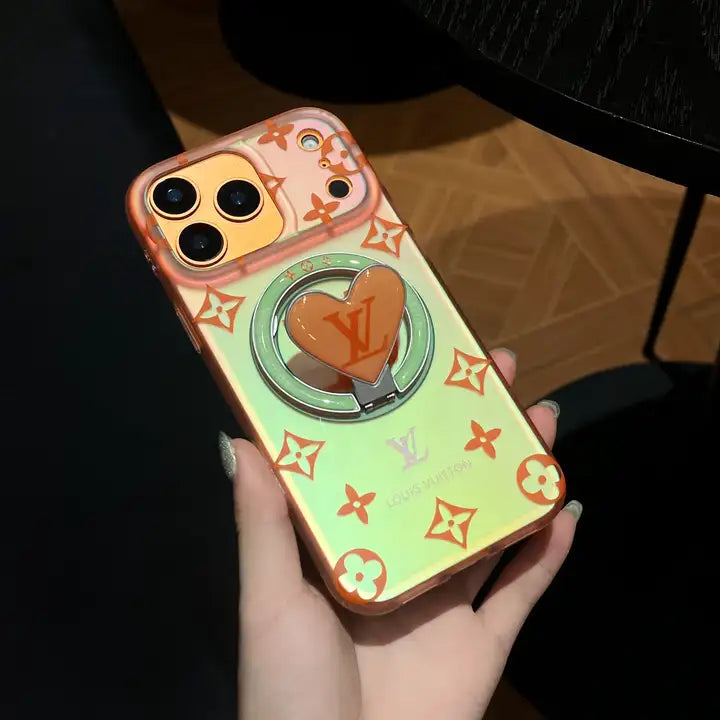 Louis Vuitton Colorful Heart Magnetic Holder For iPhone 13-18 Pro & Pro Max