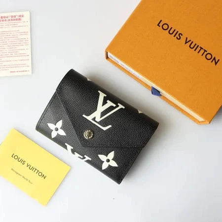 Luxury Brand Wallet Black Monogram Card Holder