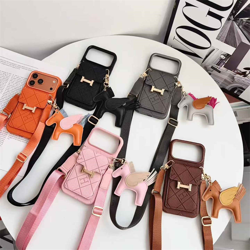 Luxury Crossbody Mini Bag Case with Charms - iPhone 12-18 Pro & Pro Max