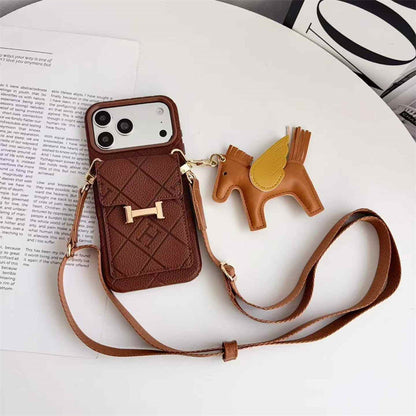 Luxury Crossbody Mini Bag Case with Charms - iPhone 12-18 Pro & Pro Max