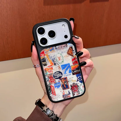 Vintage Travel Collage Luxury Case for iPhone 14-18 Pro & Pro Max