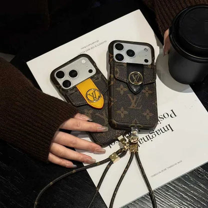 Luxury Leather Wallet Card Holder Phone Case For iPhone 12-18 Pro & Pro Max
