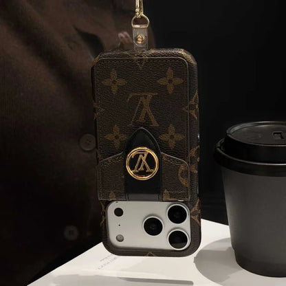 Luxury Leather Wallet Card Holder Phone Case For iPhone 12-18 Pro & Pro Max