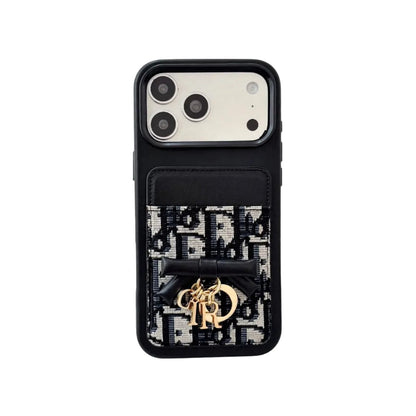Luxury DR Oblique Card Case - For iPhone 12-18 Pro & Pro Max